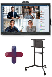 NEC MultiSync WD551 Windows Collaboration Display 138,8 cm 55 Zoll inkl. Neomounts NS-M1250BLACK Rollwagen