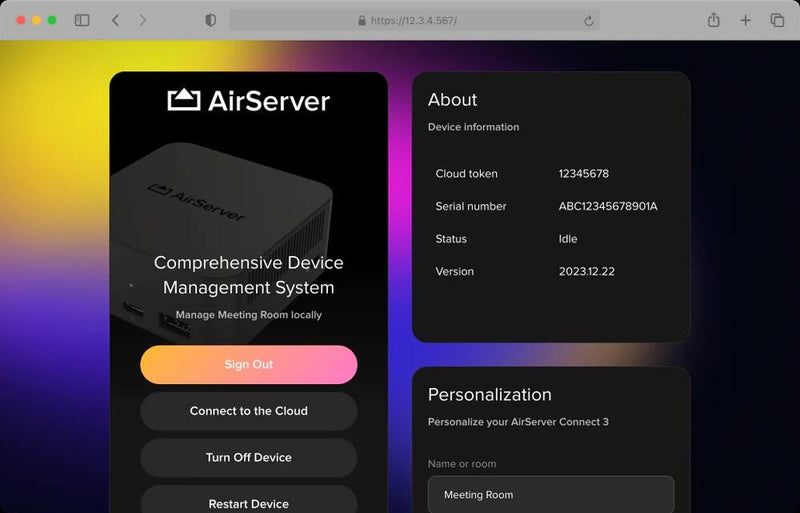 AirServer Connect 3 drahtloses Präsentationssystem