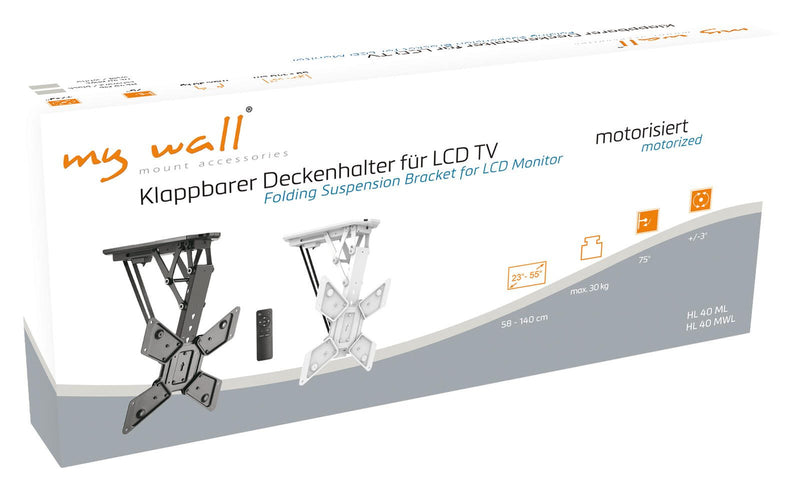 MyWall HL 40 MW TV-Deckenhalterung motorisiert, neigbar, mit Fernbedienung