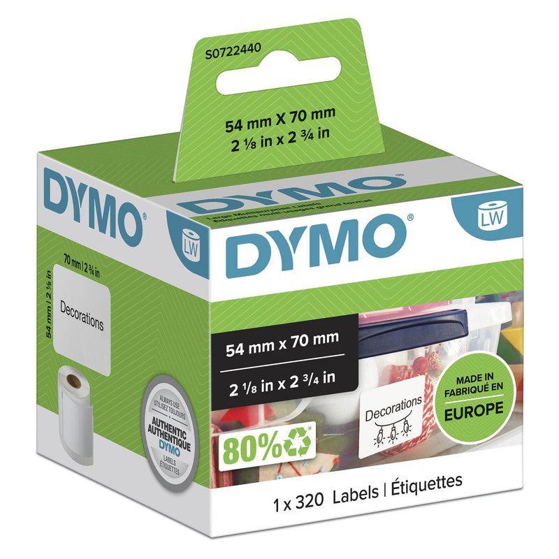 DYMO® Original Etikett für LabelWriter™, Mehrzweck - weiss - permanent haftend, 1 x 320 Etiketten